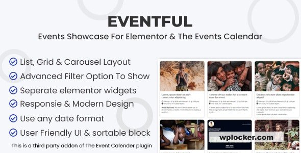 Eventful v1.0 - Events Showcase For Elementor And The Events Calendar