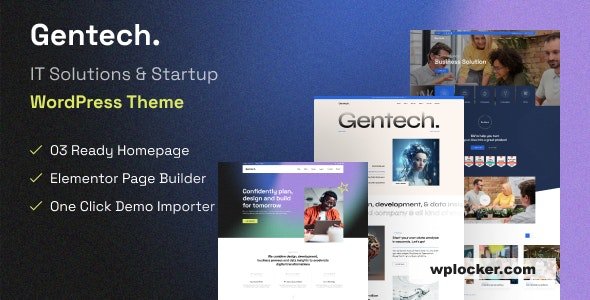 Gentech v1.0.0 – IT Solutions & Startup WordPress Theme