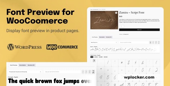 TW Font Preview for WooCommerce v1.0