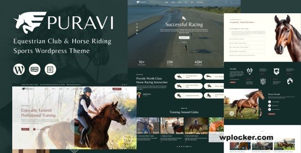 Puravi v1.0.1 - Equestrian Club & Horse Riding Sports Theme