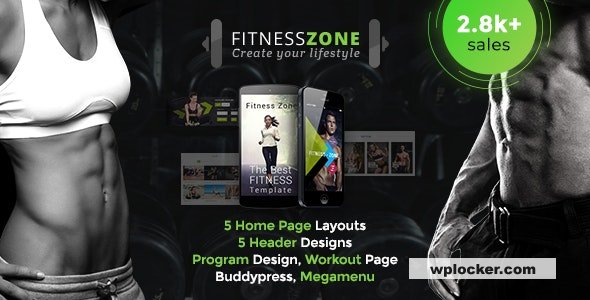 Fitness Zone v5.3 - WordPress Theme