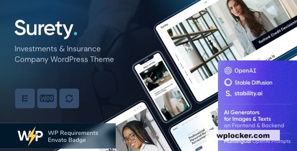 Surety v1.0 - Finance WordPress Theme