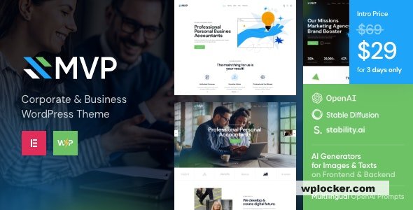 MVP v1.0 - Finance WordPress Theme