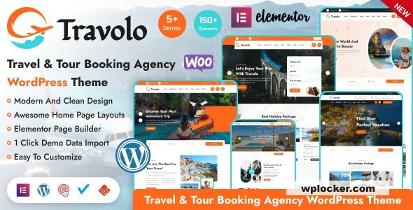 Travolo v1.0.4 - Travel Agency & Tour Booking WordPress Theme