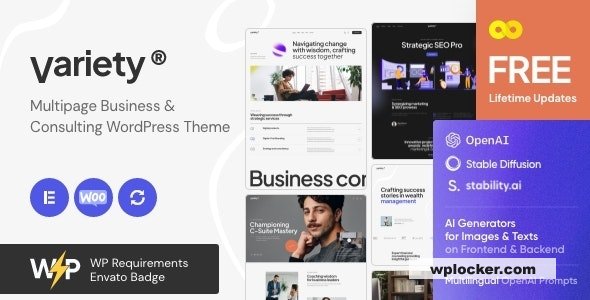 Variety v1.0.0 - Multipage Business & Consulting WordPress Theme