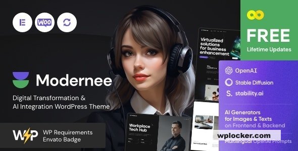 Modernee v1.0 - AI Integration & Digital Transformation WordPress Theme