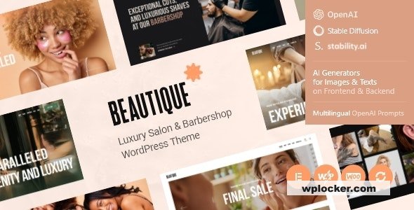 Beautique v1.1.0 - Luxury Salon & Barbershop WordPress Theme