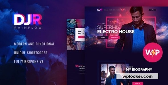 DJ Rainflow v1.3.13 - Music Band & Musician WordPress Theme