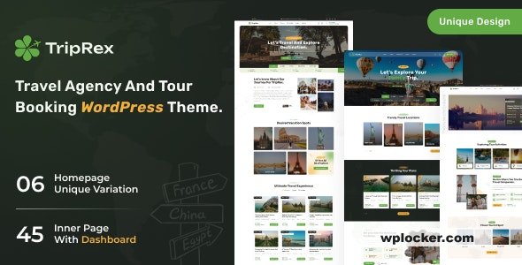 TripRex v1.1.0 - Travel Agency and Tour Booking WordPress Theme