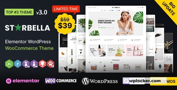 StarBella WP v3.1.1 - Multi-purpose Elementor WooCommerce Theme