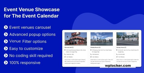 Event Venue Showcase for The Event Calendar v1.0.1