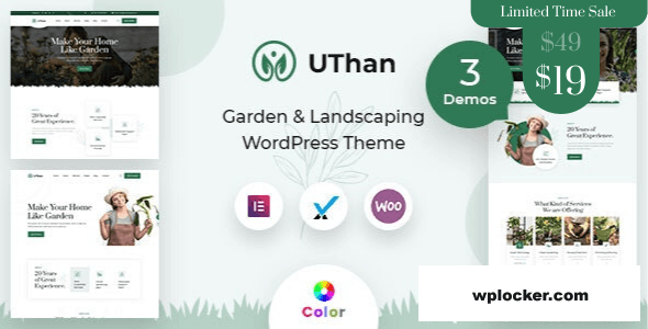 Uthan v2.0.1 - Landscaping Gardening WordPress theme + RTL