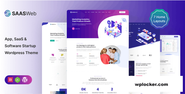 Saasweb v2.9 - WordPress Theme For App & Saas Products