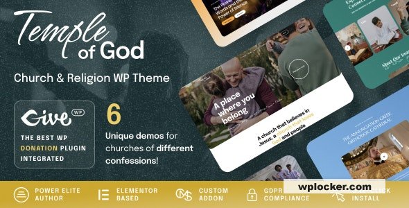 Temple of God v1.0.7 - Religion and Church WordPress Theme