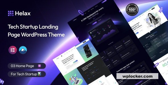 Helax v1.0.3 - Tech Startup WordPress Theme
