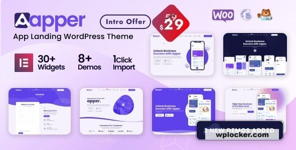 Apper v2.0.12 - WordPress Multi-concept App Landing Page Theme