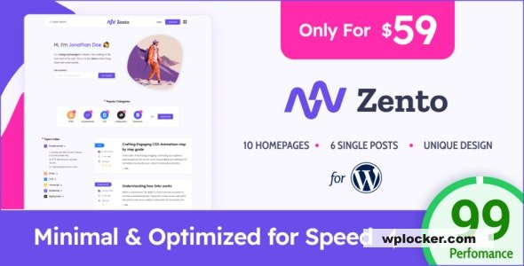 Zento v1.4.0 - Modern & Lightweight Blog for WordPress