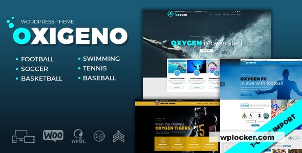 Oxigeno v1.4.1 – Sports Club & Team WordPress Theme