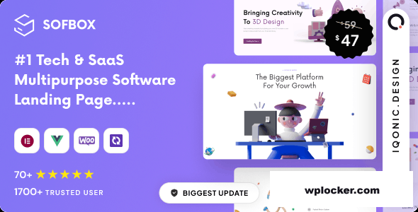 Sofbox v5.0.4 - Tech & SaaS Multipurpose Software Landing Page