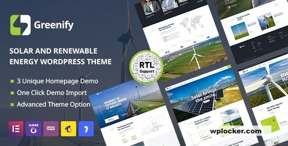 Greenify v1.7 - Solar & Renewable Energy WordPress Theme