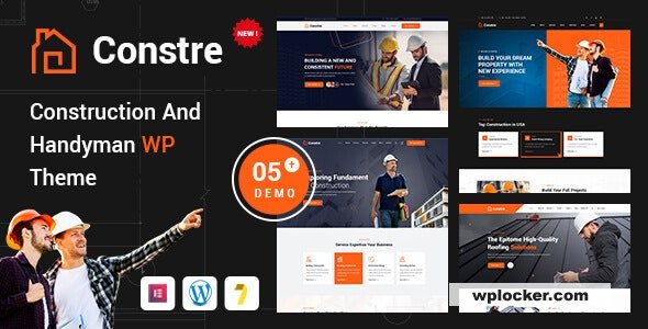 Constre v1.0.0 - Construction, Building & Handyman Services WordPress Theme