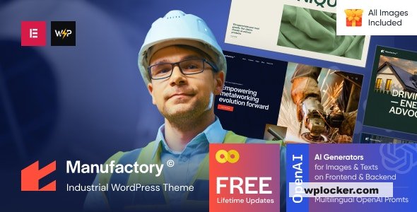 Manufactory v1.0 - Industrial WordPress Theme