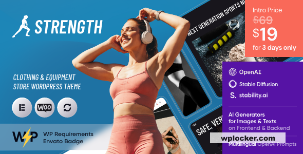 Strength v1.0 - Sports Store & Equipment Shop WordPress Theme