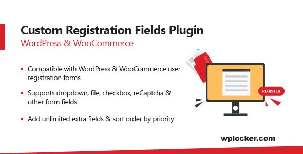 WooCommerce Custom Registration Fields Plugin v1.1.4