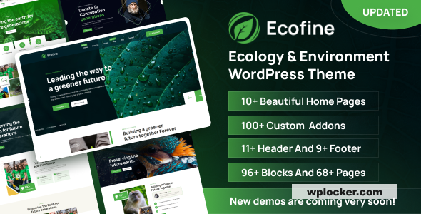 Ecofine v1.1.2 - Ecology & Environment WordPress Theme