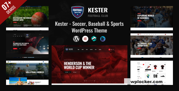 Kester v1.1.7 - Soccer Club & Sports News WordPress Theme