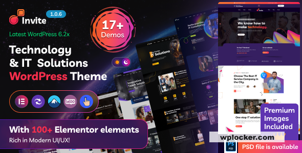 Invite v1.0.9 - IT Solutions & Technology WordPress Theme