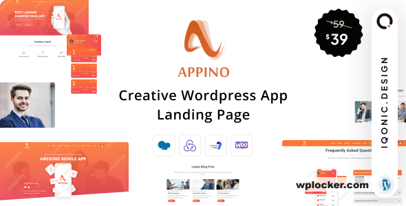 Appino v1.5.1 - Creative WordPress App Landing Page