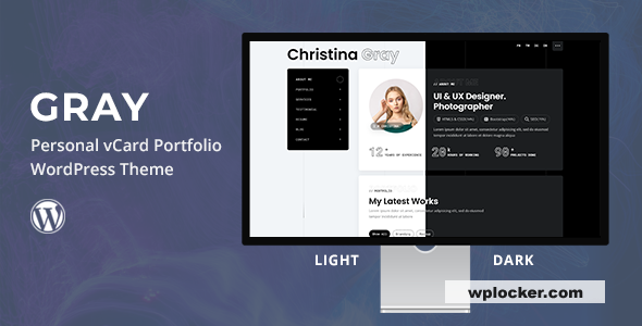 Gray v1.0 - Personal Portfolio WordPress Theme