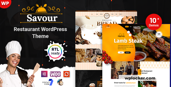 Savour v1.0.1 - Restaurant WordPress Theme