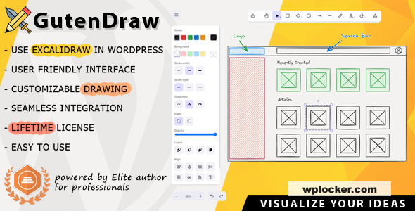 GutenDraw v1.2.1 - Visualize Ideas with Excalidraw in WordPress