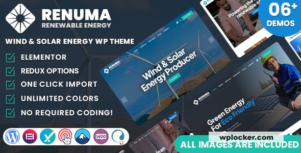 Renuma v1.2 - Wind & Solar Energy WordPress Theme