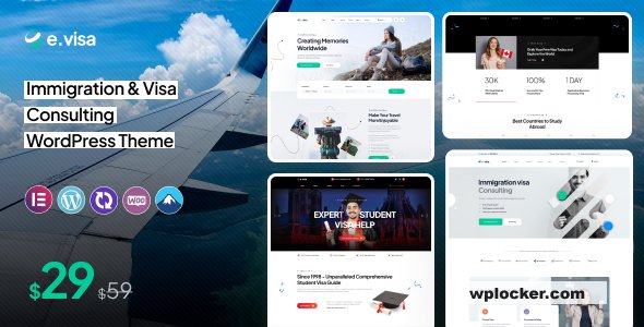 Evisa v1.0.0 - Immigration and Visa Consulting WordPress Theme