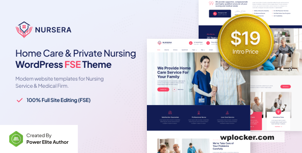 Nursera v1.0.0 – Home Care & Private Nursing FSE WordPress Theme