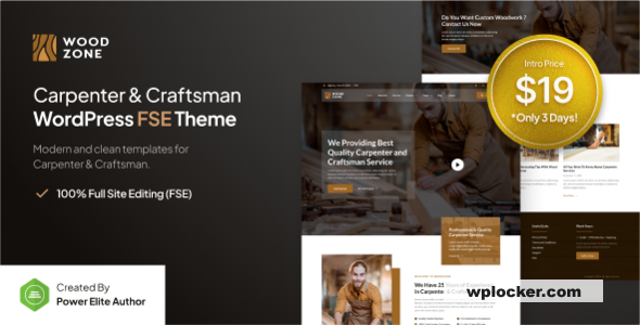 Woodzone v1.0.0 – Carpenter & Craftsman FSE WordPress Theme
