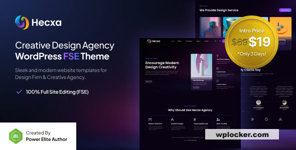 Hecxa v1.0.0 – Creative Design Agency FSE WordPress Theme