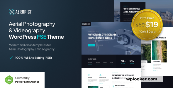 Aeropict v1.0.0 – Drone Aerial Photography & Videography FSE WordPress Theme