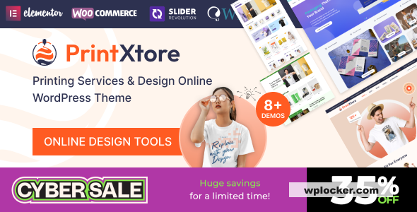 PrintXtore v1.7.4 – Printing Services & Design Online WordPress WooCommerce Theme