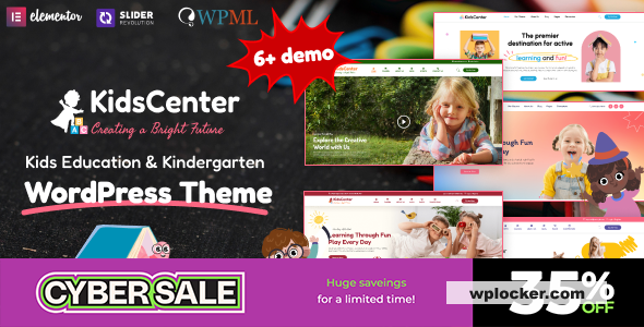 KidsCenter v1.3 - Kindergarten and Kid Care Education WordPress Theme