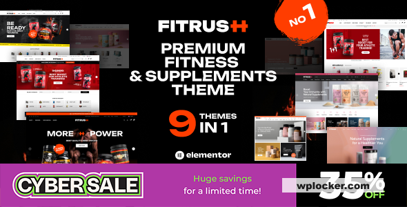Fitrush v1.3.2 - Fitness and Health Supplements WordPress Theme