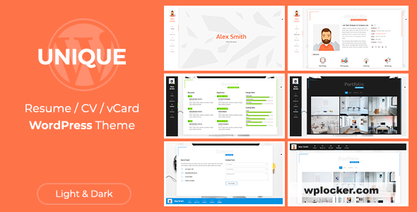 Unique v2.8.0 - Resume / CV/ vCard