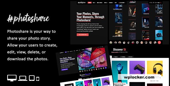 Photoshare v1.2 - Blog Story & Photos Download WordPress Theme