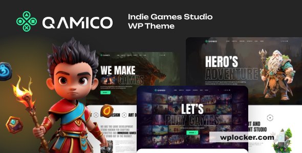 Qamico v1.1.1 - Indie Games Studio WordPress Theme