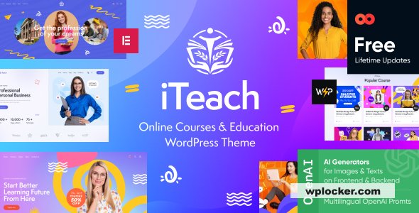 iTeach v1.0 - Online Courses & Education WordPress Theme