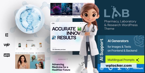 Lab v1.0 - Pharmacy, Laboratory & Research WordPress Theme