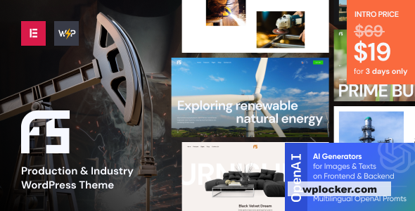 Fuse v1.0 - Production & Industry WordPress Theme